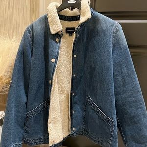 J. Crew Denim & Sherpa Jacket